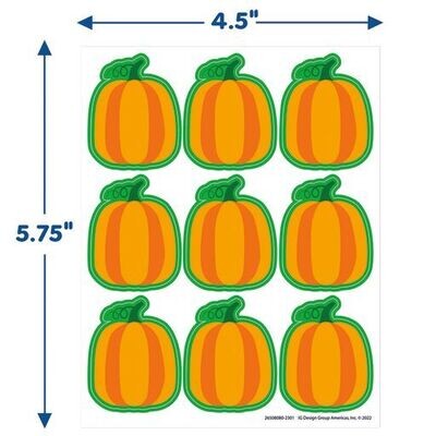 FALL PUMPKIN GIANT STICKERS