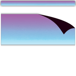 PURPLE AND BLUE COLOR WASH MAGNETIC BORDER