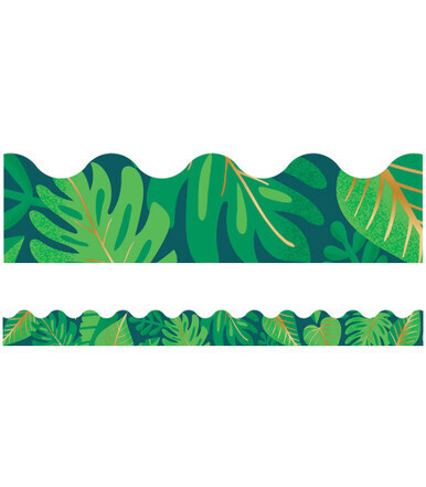 TROPICAL LEAVES BORDER