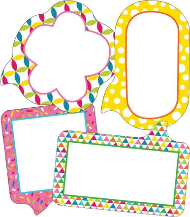 School Pop Small Speech Bubbles Colorful Cut-Outs - Mini Assorted