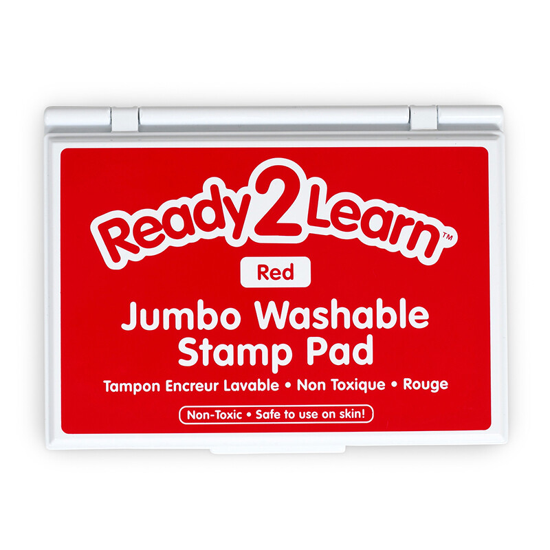 JUMBO RED WASHABLE STAMP PAD