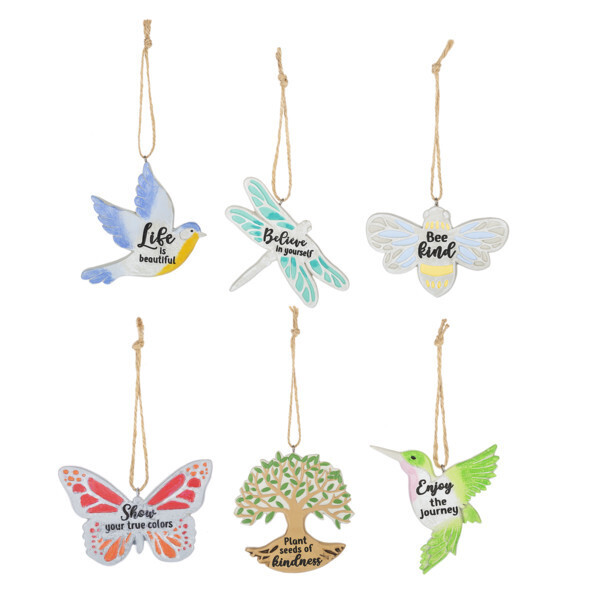 ASSORTED IMPRESSIONS POLYRESIN ORNAMENTS