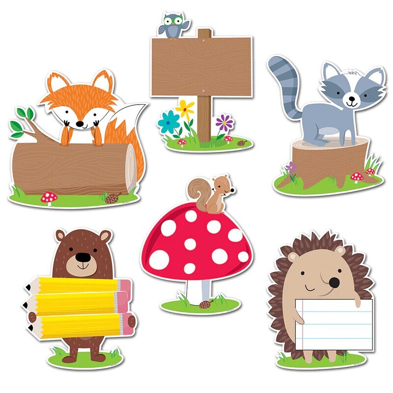 WOODLAND FRIENDS 10 INCH JUMBO CUTOUTS