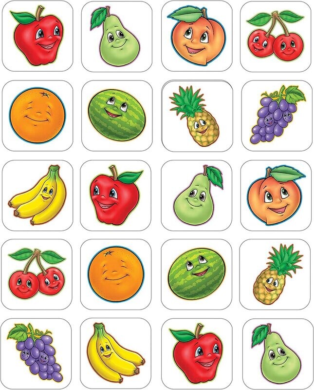 @ ENJOY FRUIT &amp; VEGETABLES 90 JUMBO STICKERS