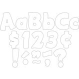 WHITE FUNTASTIC 4 INCH LETTERS