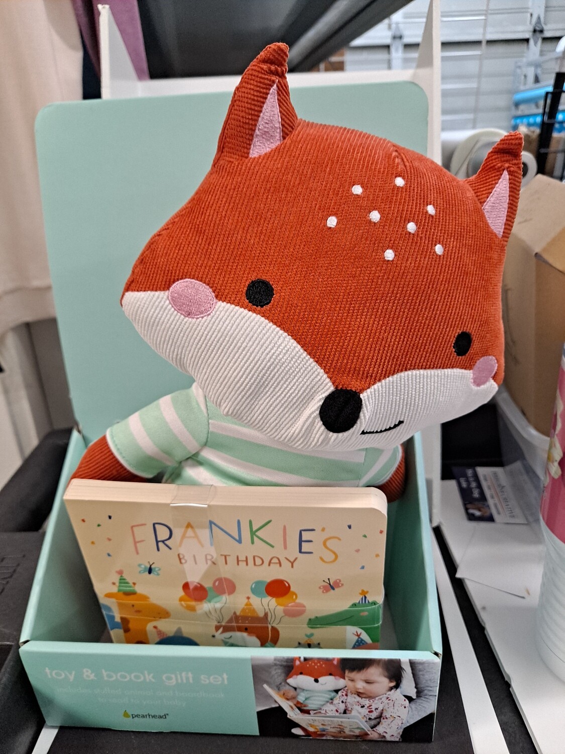 FOX STUFFED ANIMAL TOY AND BOOK GIFT SET
