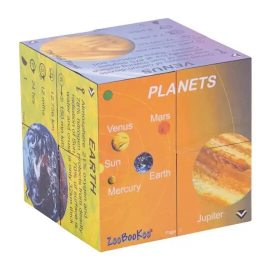 PLANETS &amp; SOLAR SYSTEM CUBE BOOK