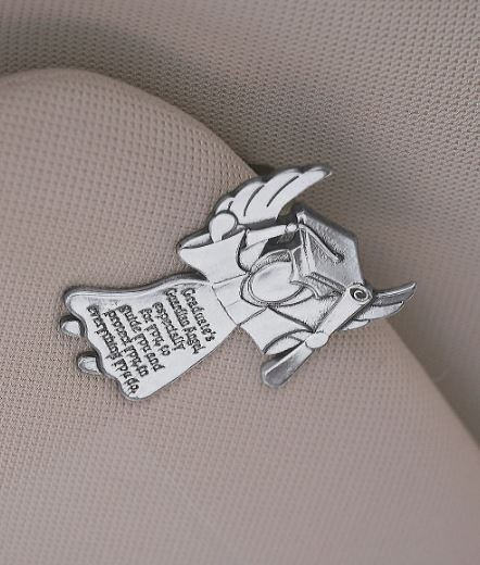 GRADUATION ANGEL VISOR CLIP