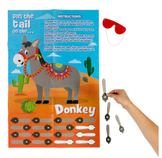 FIESTA PIN THE TAIL ON THE DONKEY GAME