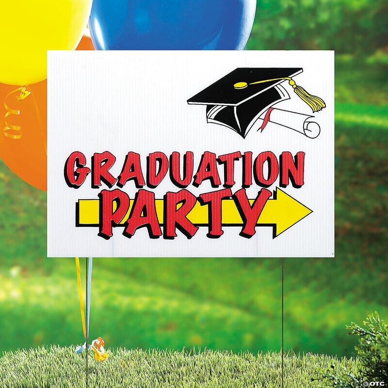 GRADUATION PARTY YARD SIGN