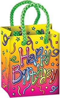 Birthday Mini Gift Bag Party Favors