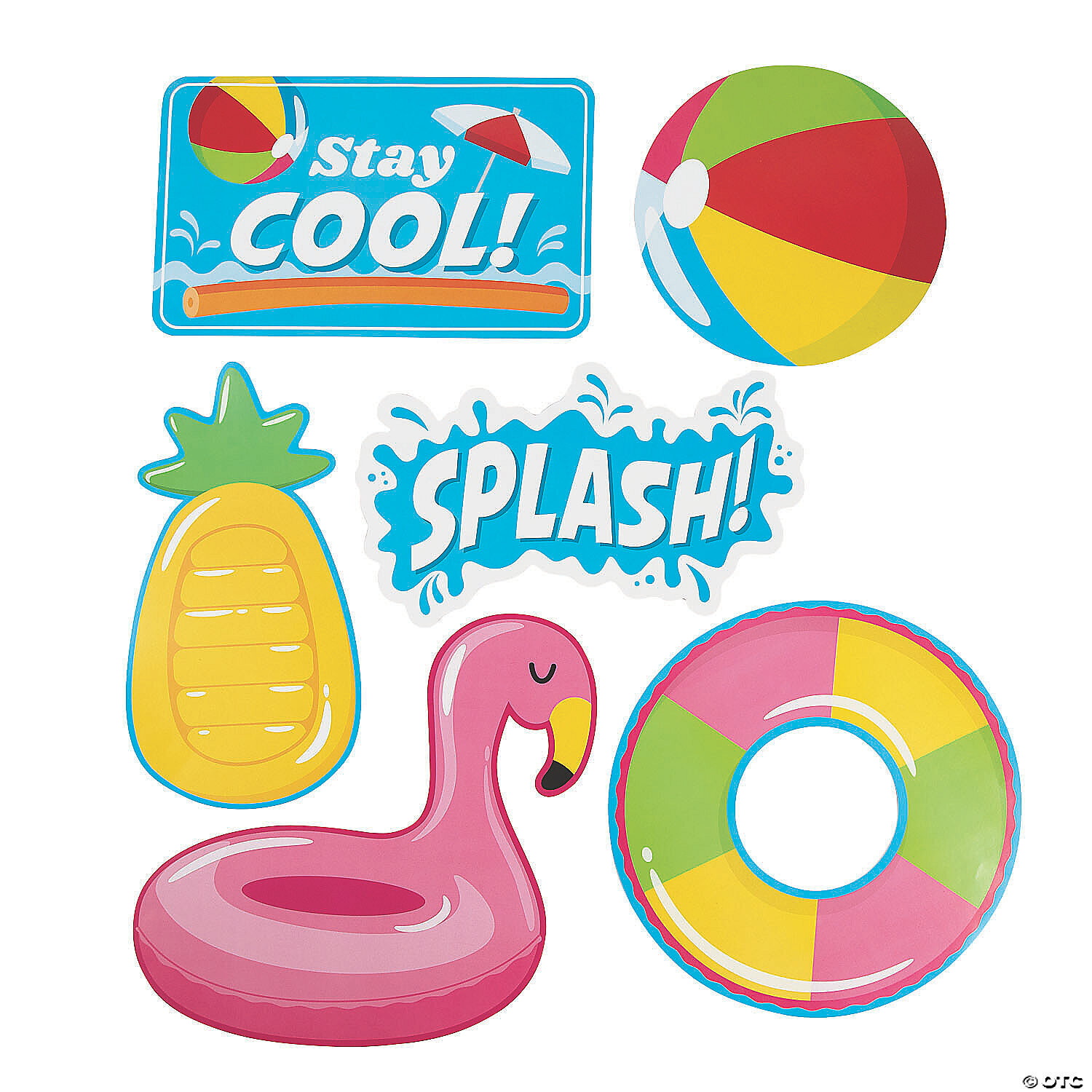 POOL PARTY CUTOUT SET