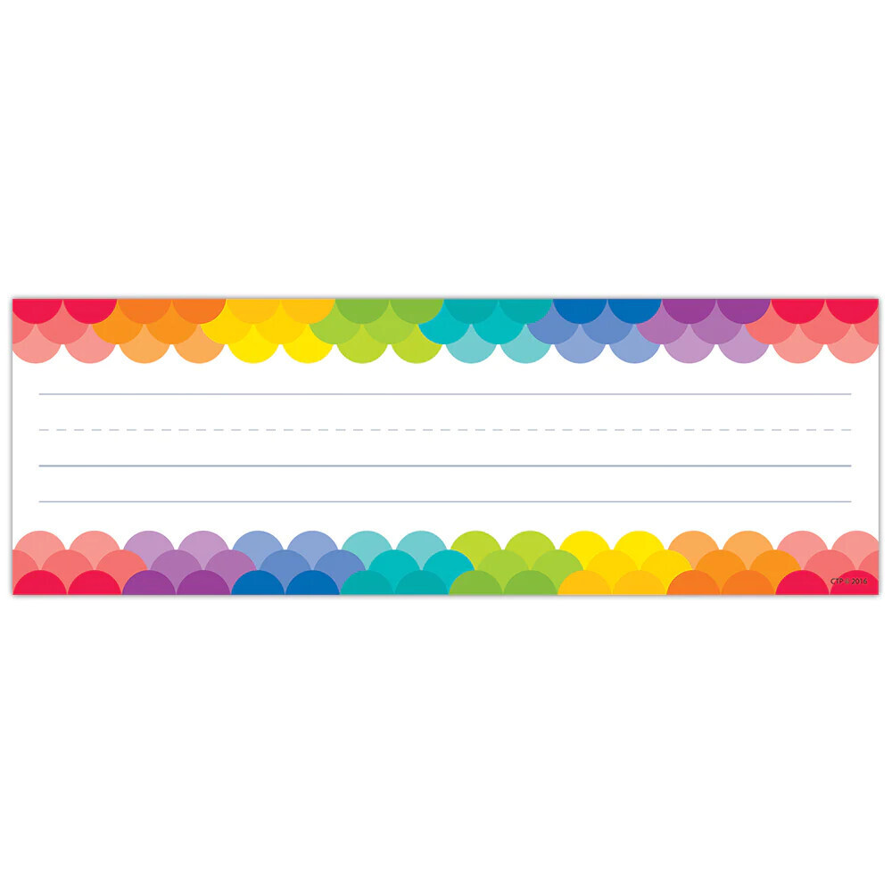 RAINBOW SCALLOPS NAME PLATES