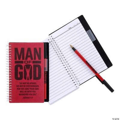 MAN OF GOD NOTEBOOK WITH PEN