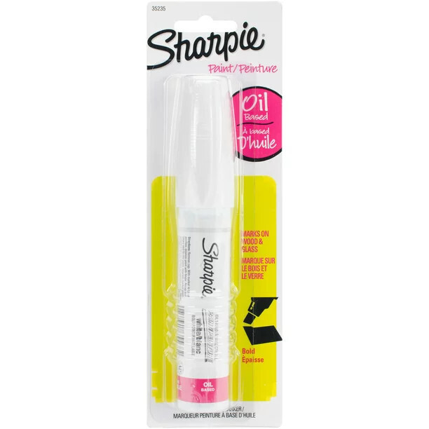 WHITE SHARPIE PAINT MARKER MED PT.