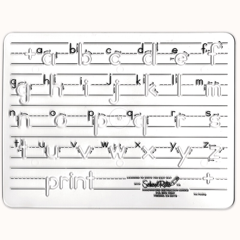 TEMPLATE MANUSCRIPT LOWERCASE LETTERS