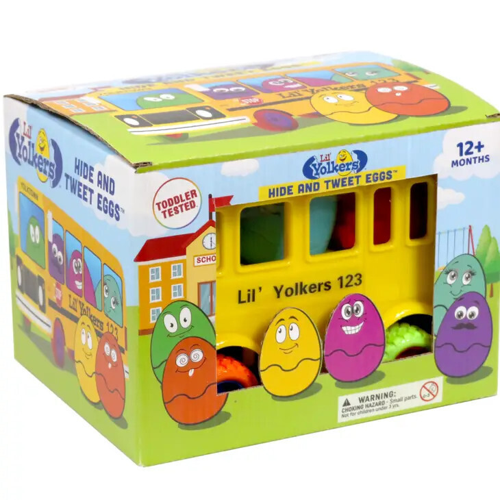 LIL YOLKERS BUS WITH POP AND TWEET EGGS
