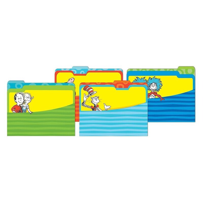 DR SEUSS CLASSIC FILE FOLDERS SET OF 4 VARIETY