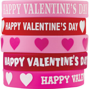 HAPPY VALENTINES&#39; DAY WRISTBANDS