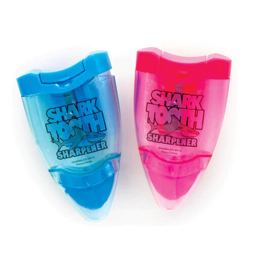 SHARK TOOTH SHARPENERS AND ERASERS