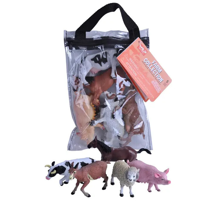 POLYBAG-ZIP FARM ANIMALS