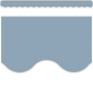 COTTAGE BLUE SCALLOPED BORDER