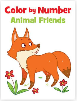 COLOR BY NUMBER ANIMAL FRIENDS