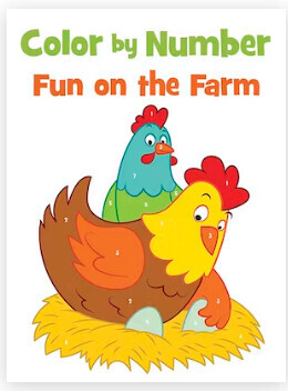 COLOR BY NUMBER FUN ON THE FARM BOOK