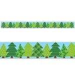 PATTERNED PINE TREES EZ  BORDER