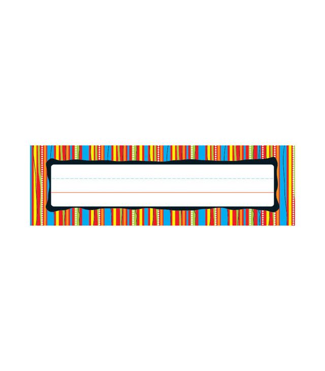 Colorful Stripes Desk Nameplates