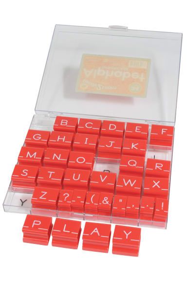 ALPHABET STAMPS UPPERCASE LARGE SET