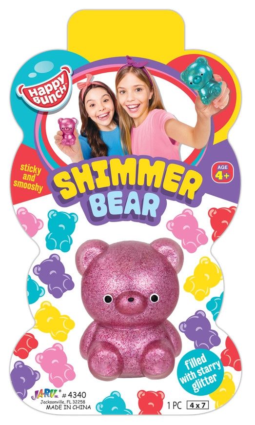 SHIMMER BEAR SMOOSHY (PINK)