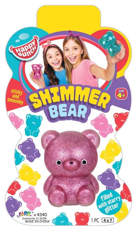 SHIMMER BEAR SMOOSHY (PINK)