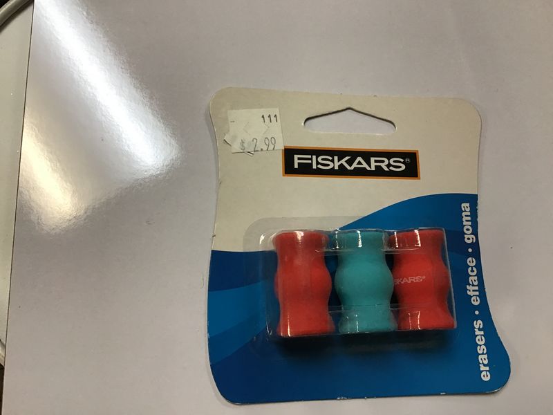 FISKARS BLUE/RED PENCIL GRIPS