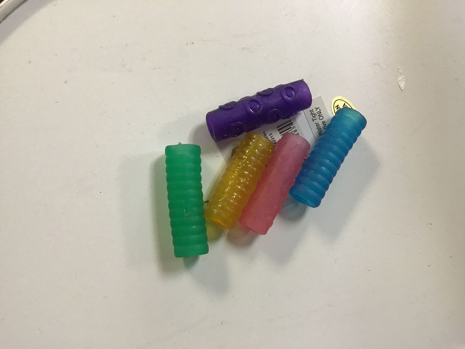 ASSORTED SQUISHY / GEL PENCIL GRIPS
