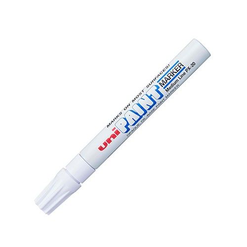 UNI PAINT MARKER MEDIUM LINE WHITE