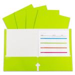 GREEN LAMINATED PAPER PORTFOLIOS 2 POCKET