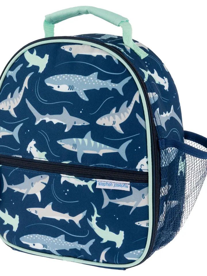 ALL OVER PRINT LUNCHBOX NAVY SHARK