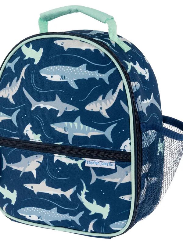 ALL OVER PRINT LUNCHBOX NAVY SHARK