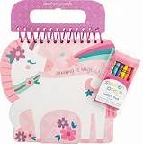 WHITE UNICORN SKETCH PAD