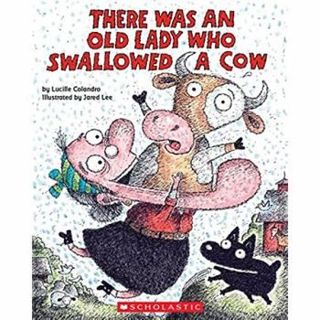 There Was An Old Lady Who Swallowed A Cow BOOK