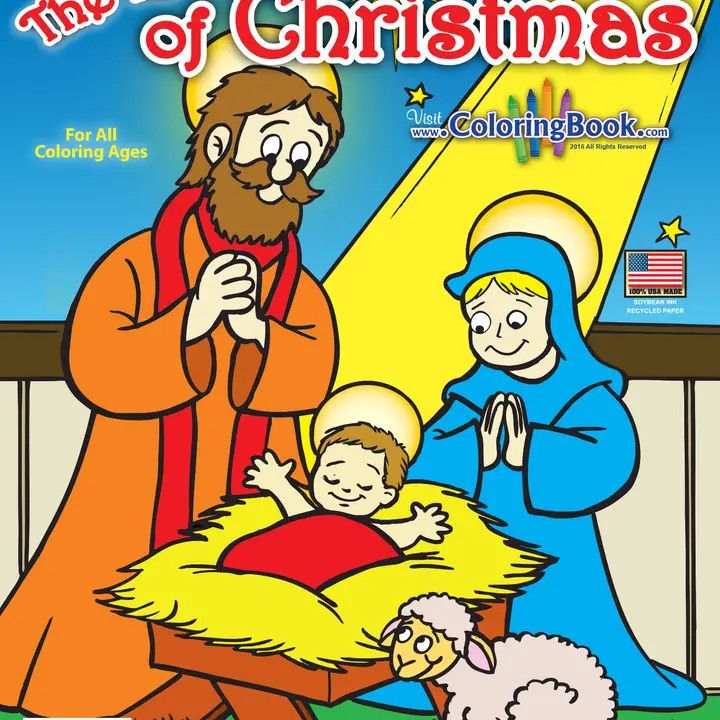 THE REAL STORY OF CHRISTMAS COLORING BOOK