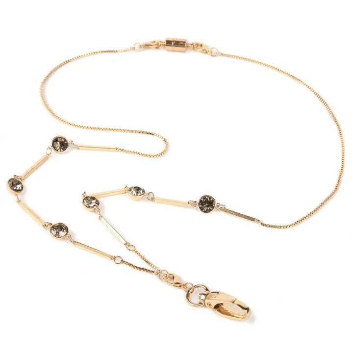 MARIAH GOLD FASHION ID NECKLACE LANYARD