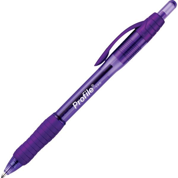 PAPER MATE PROFILE BALLPOINT PEN PURPLE BOLD 1.4MM