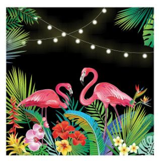 TROPICAL NIGHTS BACKDROP BANNER