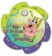 TIME TO LEARN WITH SPONGE BOB-CLOCK