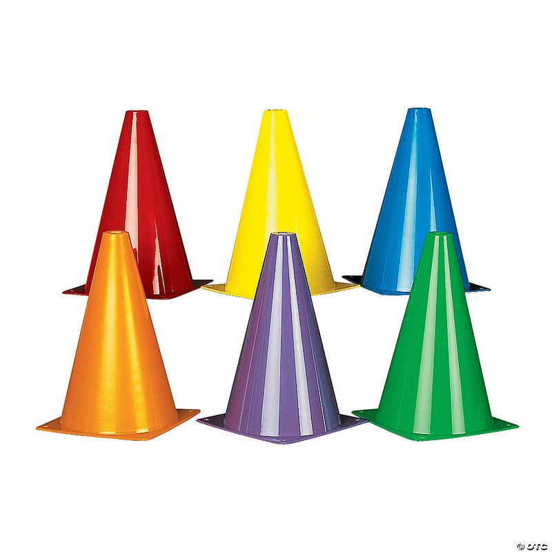 TRAFFIC CONES ASSORTED  COLORS