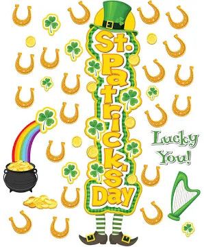ST. PATRICK&#39;S DAY DOOR DECOR KIT ALL-IN-ONE