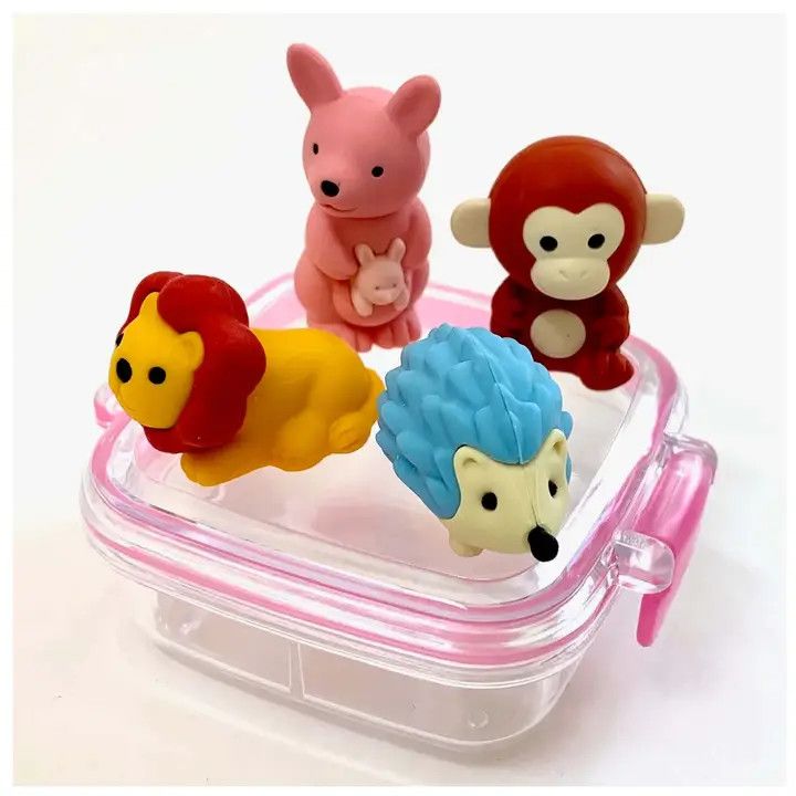 ASSORTED CARTOON ERASER SETS