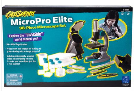 GEOSAFARI MICROPRO ELITE 98-PIECE MICROSCOPE SET